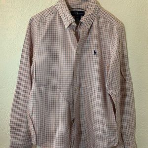 Boys polo dress shirt size L/14/16